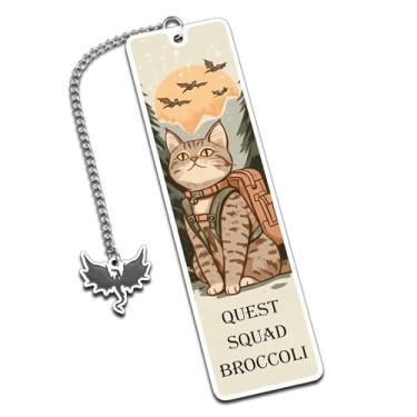 Imagem de Presentes para amantes de gatos para mulheres e homens, marcadores de livro de dragão da quarta asa, marcador de página de fantasia de Halloween, presente de aniversário de Halloween para meninas