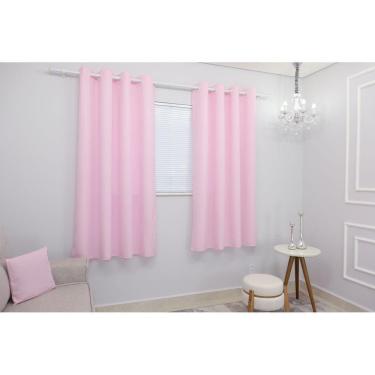 Imagem de Cortina Tecido Oxford Rosa-bebê 300x180 Sala/quarto | Fabritex