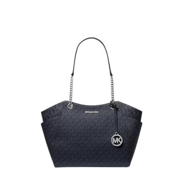 Imagem de Bolsa de ombro Michael Kors Jet Set com corrente grande, Admiral