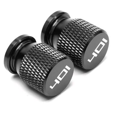 Imagem de Tampa de tampa de válvula de pneu de roda CNC para motocicleta compatível com 701 Supermoto e Enduro Norden 901 Svartpilen 401 VITPILEN 401 (401 preto)