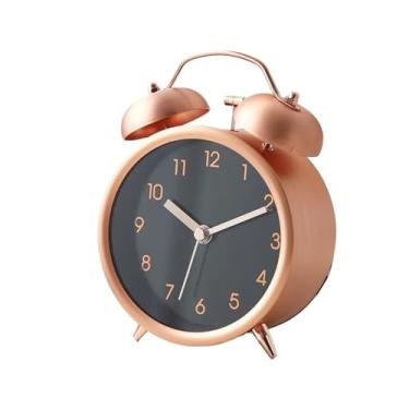 Imagem de Despertador digital mecânico super alto pequeno despertador personalidade criativa estudante quarto cabeceira mudo relógio moderno simples relógios para pessoas com sono pesado (branco)