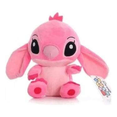Imagem de Brinquedo Pelúcia Angel Musical E Ventosa Stitch 20cm(Rosa) - Toy king