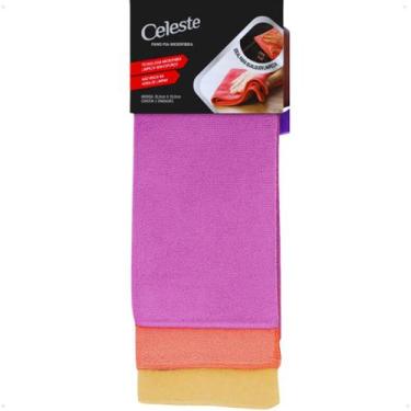 Imagem de Flanela Pano Microfibra 30x30cm Celeste