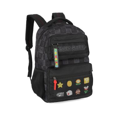 Imagem de Mochila Super Mario Luxcel – Oficial Nintendo Preta