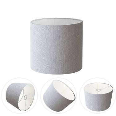 Imagem de Cúpula Abajur Cilíndrica Cp-7005 Ø18x18cm Rustico Cinza