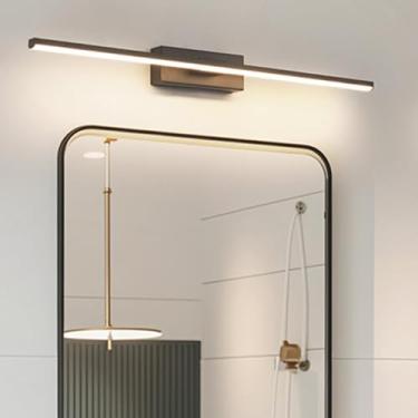 Imagem de Luz de espelho LED banheiro 315° rotação lâmpada de parede ângulo ajustável moderno interior luzes de parede iluminação de imagem metal iluminação de parede para banheiro armário sala de estar