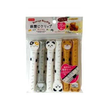 Imagem de Clipe Plástico Para Embalagem De Alimentos Modelo Bichinhos - 6 Unidades