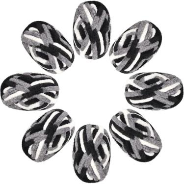 Imagem de Cobertor grosso de fio grosso, Aeelike #8, fio grosso extra jumbo para tricotar à mão, pacote com 8 (200 m 1,8 g), super volumoso, macio, fofo, chenille, gigante, sem nós, para crochê de malha de dedo