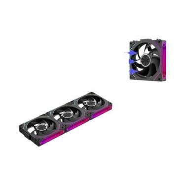 Imagem de Ventilador De Chassi Coolcirc ARGB PWM 12V 4Pin 5V 3Pin 120mm 58.36CFM