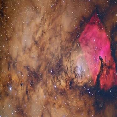 Imagem de Quadro Decorativo Estruturas Galácticas Energia Escura Arte Moderna para Parede 40x40cm