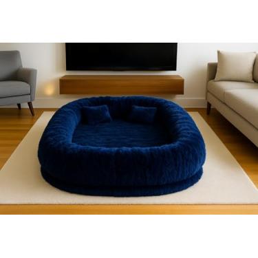 Imagem de Puff Gigante Aréa De Descanso Ninho Sofá Cama Adulto 1 Uni (AZUL MARINHO)