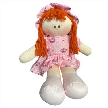 Imagem de Boneca De Pano Bebê Artesanal Nome 30cm - Monzillo Baby & Kids, LAURA