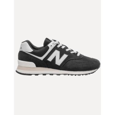 Imagem de Tênis New Balance Masculino Casual Suede U574v2 White Preto-Masculino