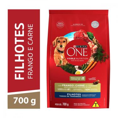 Imagem de Ração Purina One Cães Filhotes Frango e Carne 700g