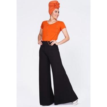 Imagem de Calça Pantalona Granja Malha Preta - GG - Veste do 46 ao 48-Feminino