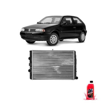 Imagem de Kit Radiador VW Gol 97 1.0 8/16V G3/G4 C/Ar + Aditivo ParaFlu Rosa 1L