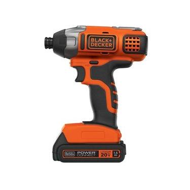Imagem de Parafusadeira de Impacto Black+Decker Power Connect 1/4 Bateria 20V LED Bivolt