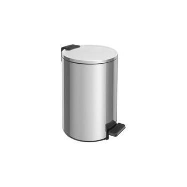 Imagem de Lixeira com Pedal Tramontina Loop Aço Inox Polido 12 Litros