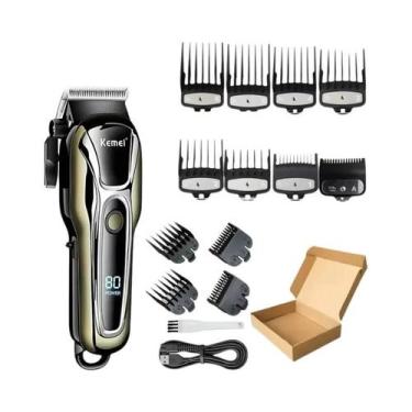 Imagem de Aparador De Cabelo Sem Fio Masculino Kemei PG1990A, Cortador De Cabelo