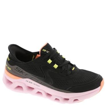 Imagem de Skechers Tênis feminino Glide-Step Atlus Hands Free Slip-ins, Bkmt=preto/multi, 38
