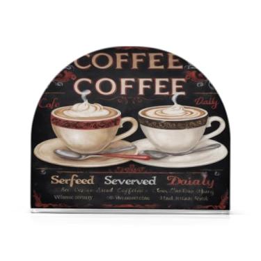 Imagem de Qilmy Porta-guardanapos de acrílico para café, suporte de guardanapo de coquetel de plástico transparente para mesas de restaurante de cozinha, 1 peça