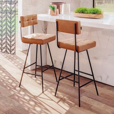 Imagem de Kit 02 Banquetas Madri - Ssx Multicoisas Amarula