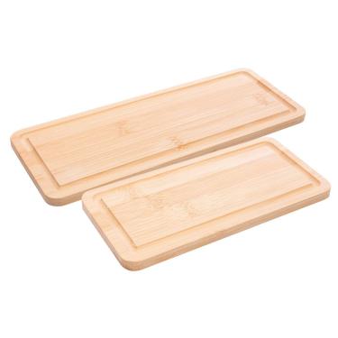 Imagem de Kit 2 Tábuas De Decoração Petisco Em Bambu Hire