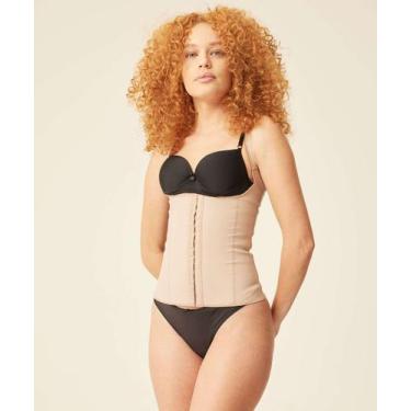 Imagem de Cinta Feminina Modeladora Cotton Esbelt-08917, Bege médio, XG
