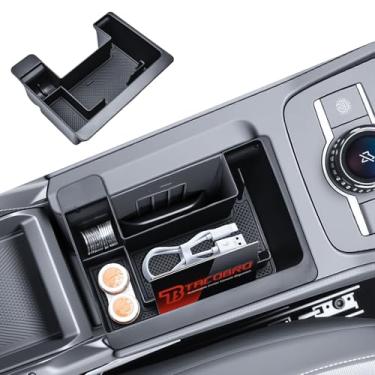 Imagem de Bandeja de console central TACORBO compatível com Volkswagen Tiguan 2025 2026, organizador de console frontal VW Tiguan 2025 2026 acessórios, suporte de moedas ABS console caixa de armazenamento