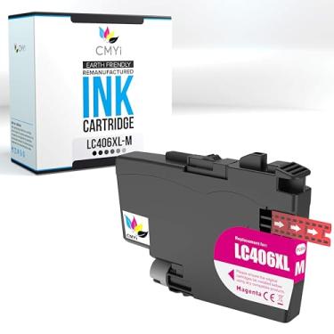 Imagem de CMYi Cartucho de tinta de substituição magenta LC406XL para impressora Brother MFC-J4335DW J4340DW J4345DW J4535DW J4540DW J5855DW J5955DW J6555DW J6955DW J6955DW