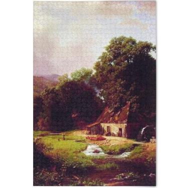 Imagem de Pintura de gato branco quebra-cabeça de 1000 peças para adultos decoração de arte pintura família divertido quebra-cabeça personalizado amantes elefantes brancos presentes, 75 cm x 50 cm