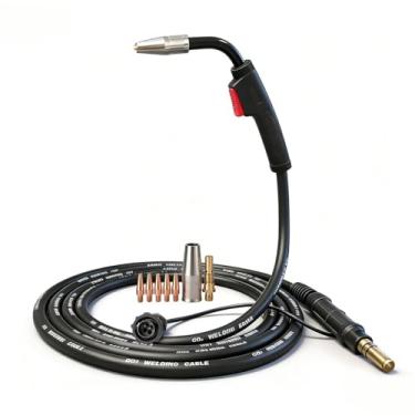 Imagem de Pistola de solda Mig resistente de 3 metros, compatível com Lincoln Magnum Pro 100L K4528-1 K3080-1, kit de consumíveis adicionais de 0,89 polegadas