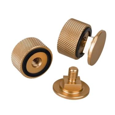 Imagem de YWMJZEU Fixadores para máscara de solda com arruela de silicone, acessórios de fixação para capacetes em oficinas metalúrgicas, Ouro