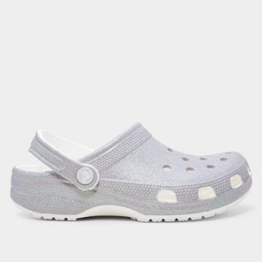 Imagem de Sandália Crocs Classic Iridescent Glitter Clog Feminina-Feminino