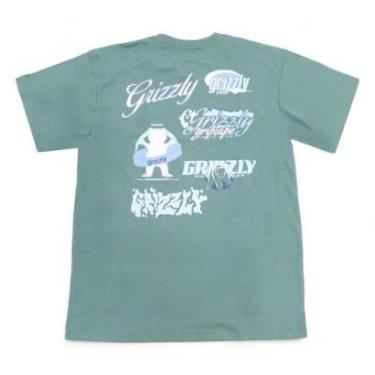 Imagem de Camiseta Grizzly Back Script Logo - Verde-Masculino