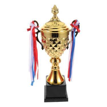 Imagem de NUOBESTY Taça Troféu, 47 cm Ouro Grande Troféu Prêmio para Esportes, Competições, Torneios, Vencedores de Prêmios, Recompensas de Jogos, Lembranças de Festas