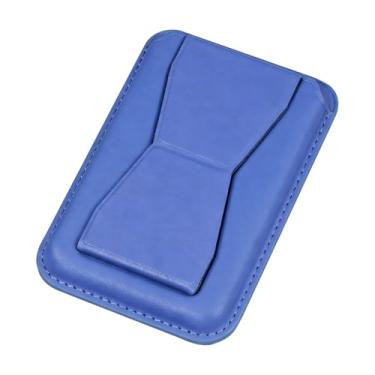 Imagem de Carteiras magnéticas premium – capa multifuncional para cartão de crédito com suporte seguro para celular para conveniência diária, Azul, Tendência