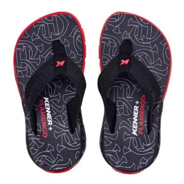 Imagem de Chinelo Kenner Rakka Flamengo Infantil Preto-Masculino