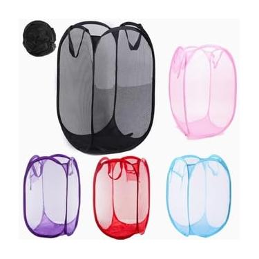 Imagem de Cesto Organizador Dobrável Multiuso 70x40cm – Prático, Versátil e Ideal para Organizar Roupas, Brinquedos e Itens da Rotina Doméstica