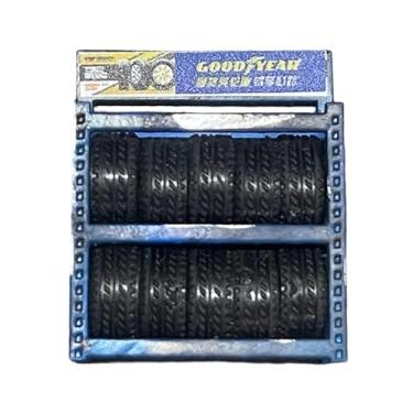 Imagem de harayaa Suporte para armazenamento de pneus em escala 1/64, modelo de micro garagem, decoração para diorama de reparo automotivo, acessório para maquete de, Azul