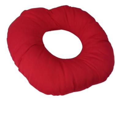 Imagem de Almofada de Piercing para dormir Protetor de Ouvido com Furo no meio(Vermelho)