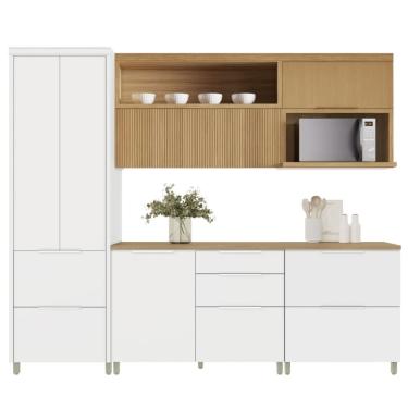 Imagem de Armário De Cozinha Completa 100% Mdf 6 Portas 6 Gavetas Mariah Nesher