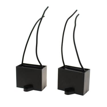 Imagem de TAODAN 2 peças 47x18x32mm CBB61 10uf 250V AC 2 fios capacitor de filme de polipropileno metalizado adequado para ventiladores de teto, exaustores de cozinha, máquinas de lavar