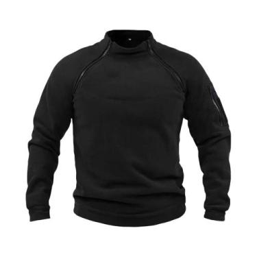 Imagem de Hoodies Táticos Masculinos Em Fleece, À Prova De Vento, Térmicos, Com 