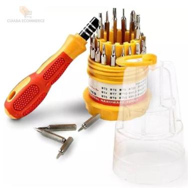 Imagem de Kit Ferramenta Jogo Com 31 Chaves Mini Kit De Ferramentas