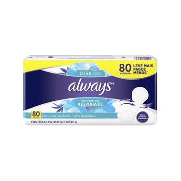 Imagem de Protetor Diário Always Respirável 80un