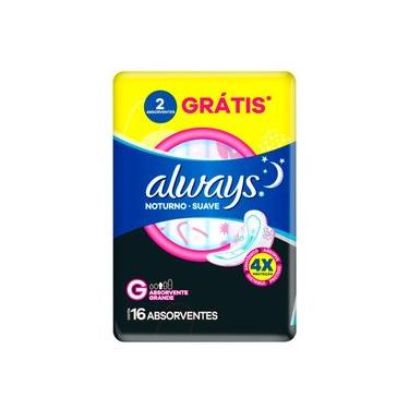 Imagem de Absorvente Always Noites Tranquilas Cobertura Suave com Abas 16un