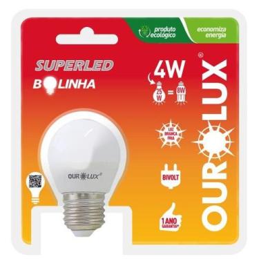 Imagem de Lâmpada de led bolinha 4W 6500K fria - Ourolux