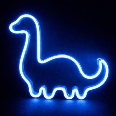 Imagem de Led Neon Decorativa Dinossauro Minimalista Quarto Infantil - - Comerci