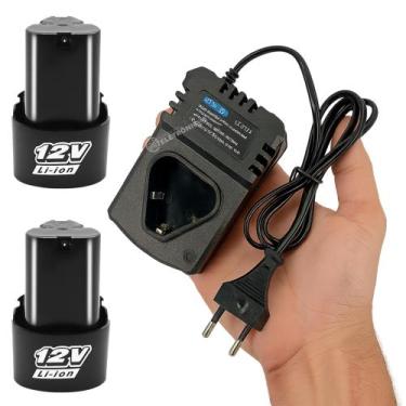 Imagem de Kit Carregador 12.6V 2A Bivolt com Bateria de Lítio 12V KIT102 KIT103 